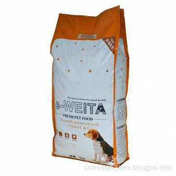 Big Pet Food Bag, 2013 Most Popular Style, Heat-seal or Zip Lock, Tear Notch and Stand Up
